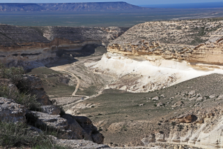 Kapamsay Canyon bianco nel Mangystau